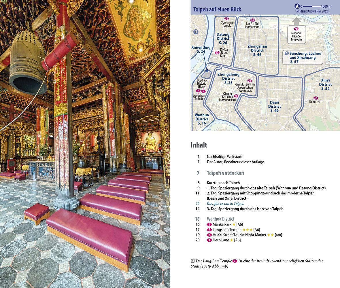 Beispielinhalt (Bild) Reise Know-How CityTrip Taipeh