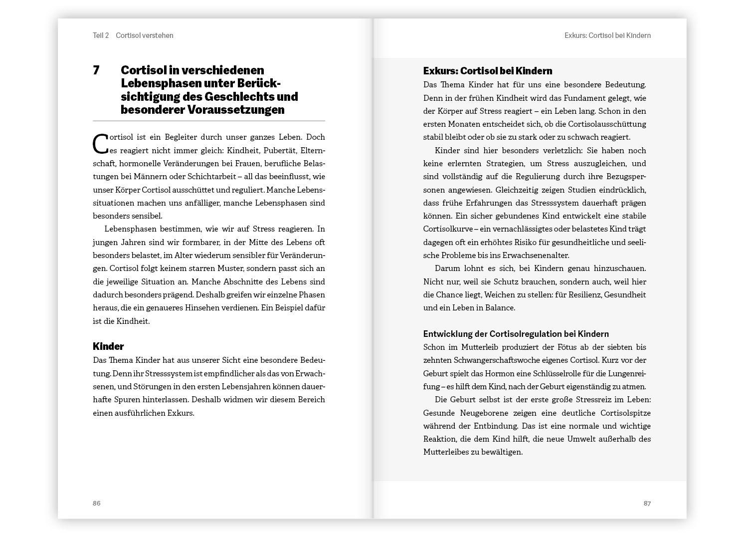 Beispielinhalt (Bild) Der Cortisol-Code