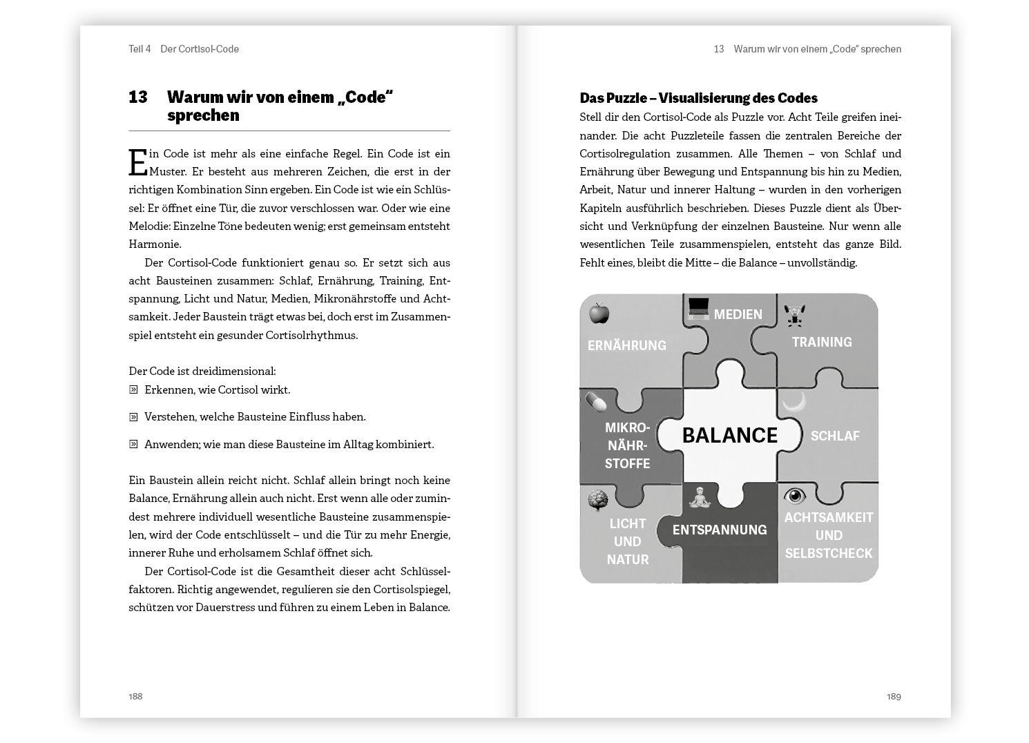 Beispielinhalt (Bild) Der Cortisol-Code