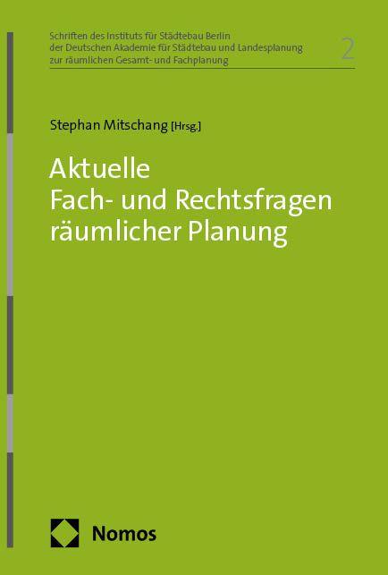 Vorderes Coverbild Aktuelle Fach- und Rechtsfragen räumlicher Planung
