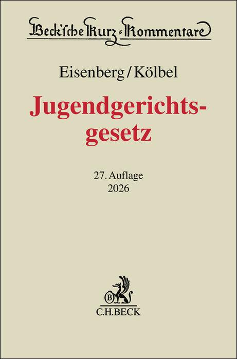 Vorderes Coverbild Jugendgerichtsgesetz