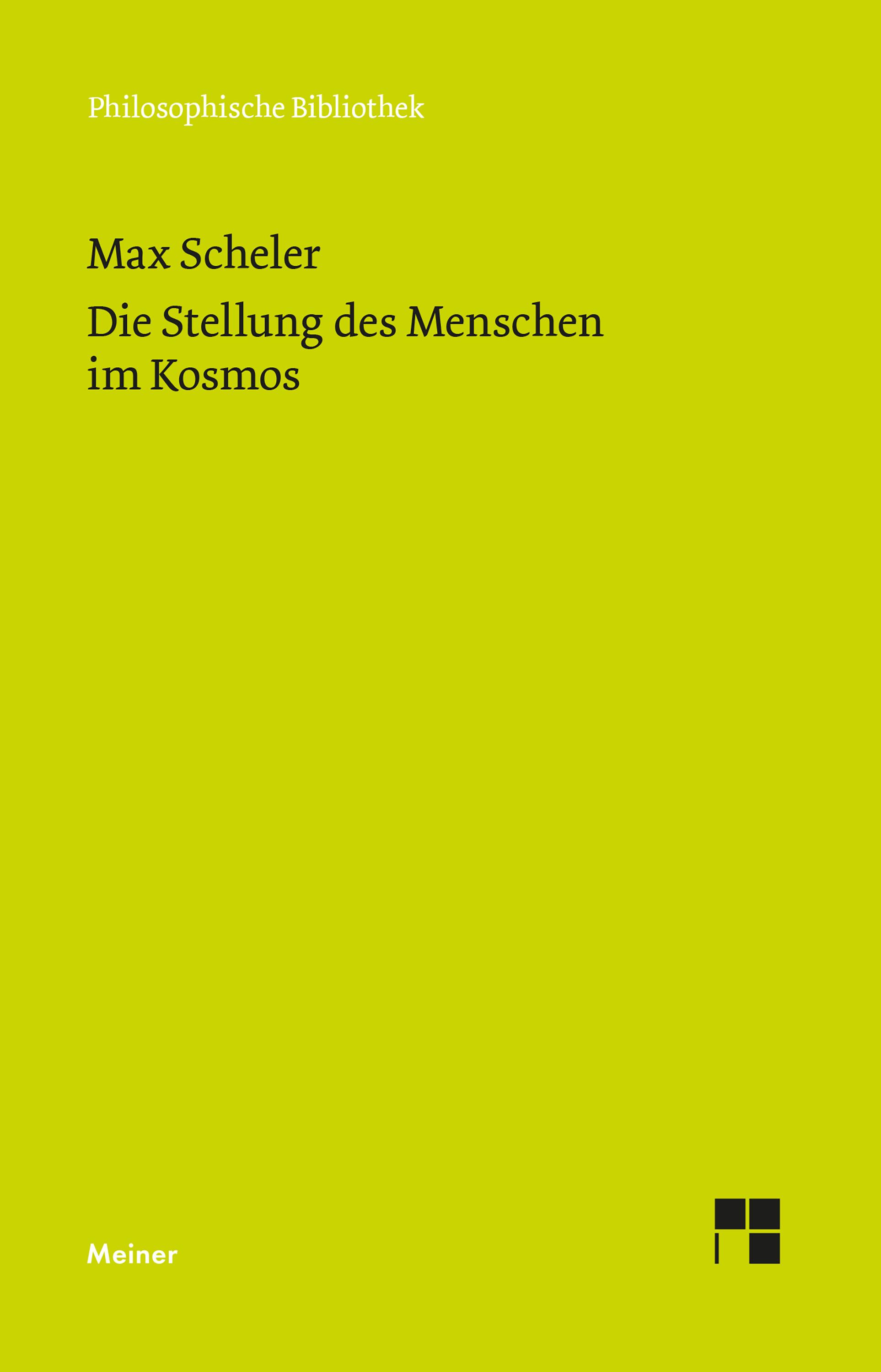 Vorderes Coverbild Die Stellung des Menschen im Kosmos