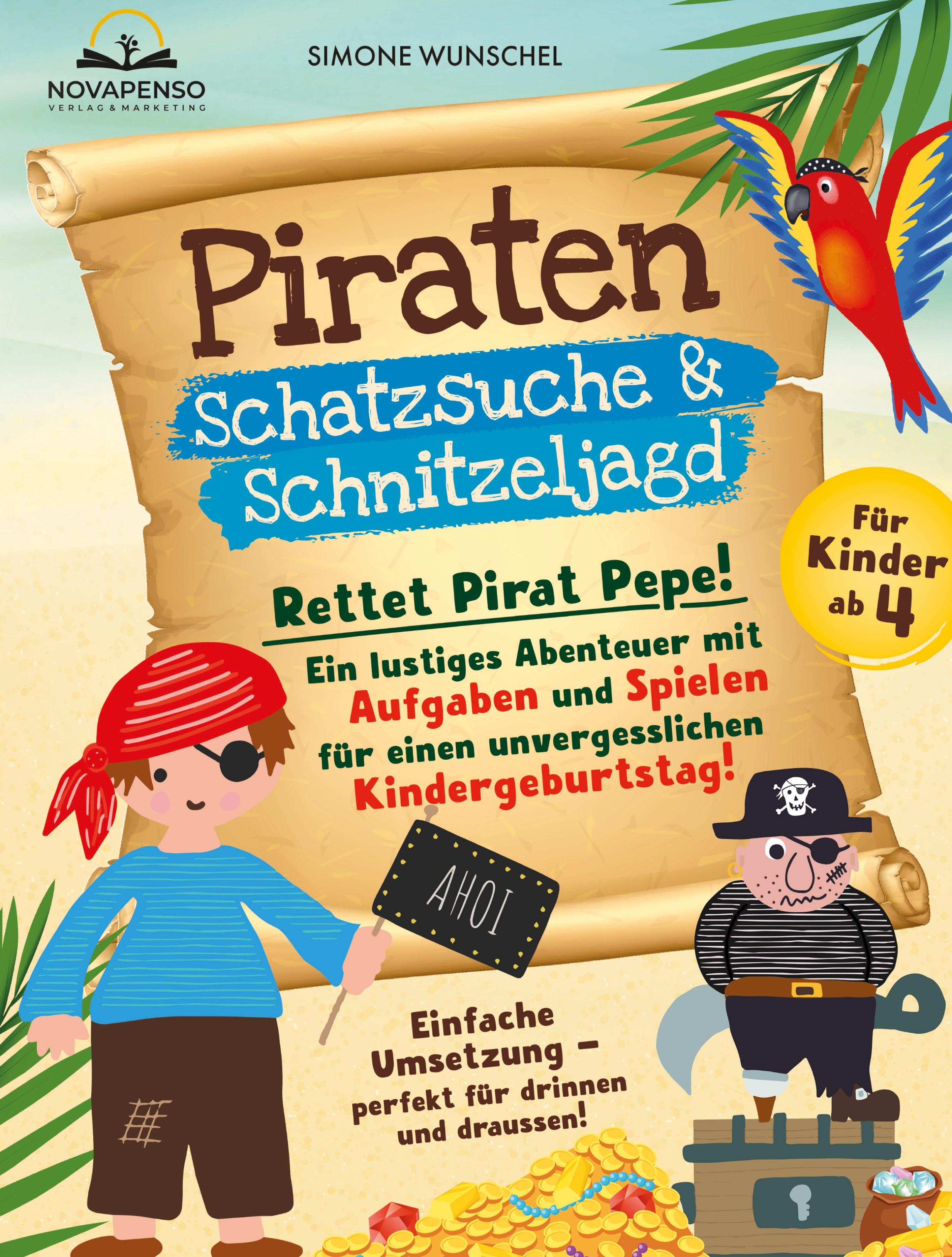 Vorderes Coverbild Piraten Schatzsuche und Schnitzeljagd für Kinder ab 4