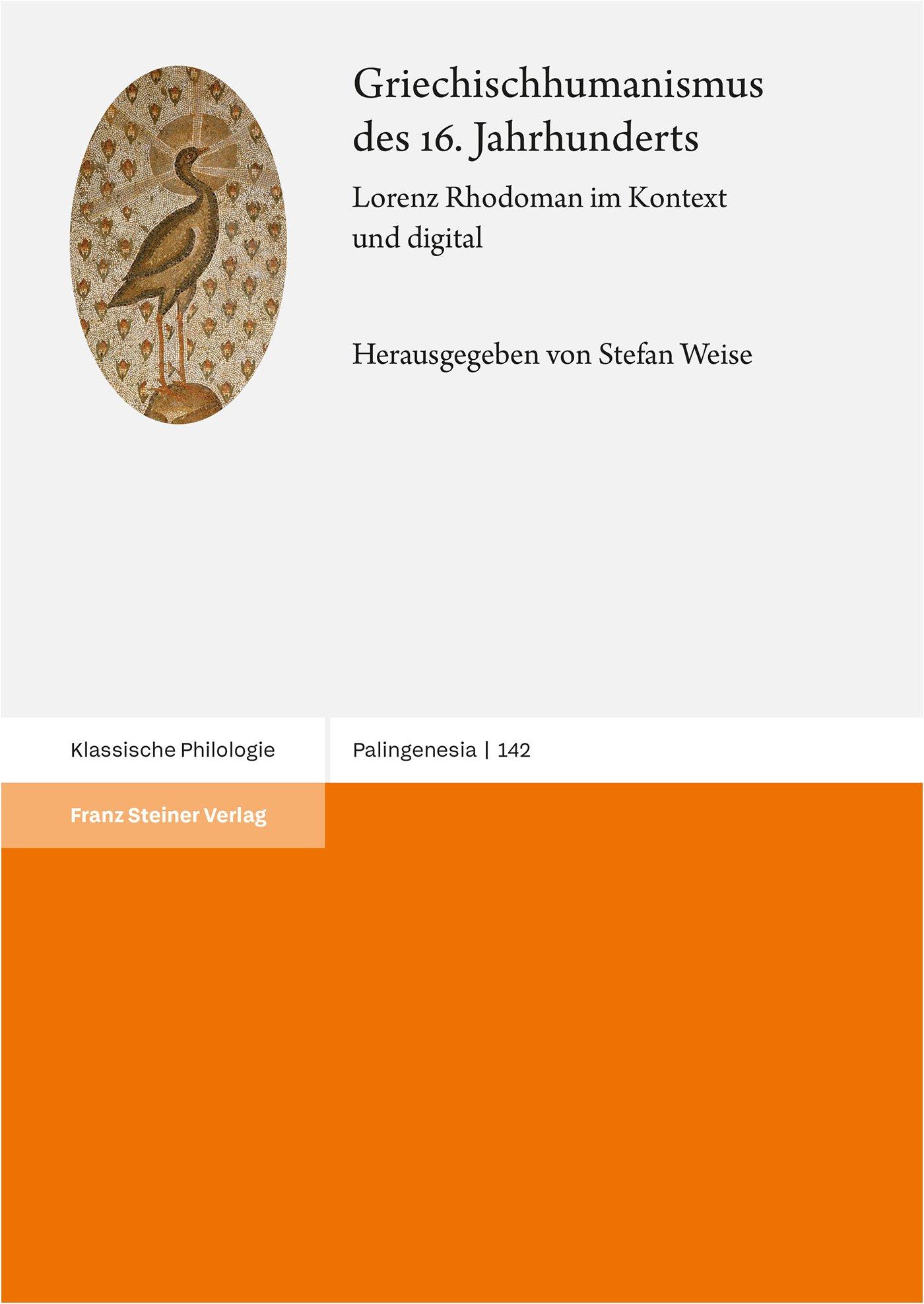 Vorderes Coverbild Griechischhumanismus des 16. Jahrhunderts
