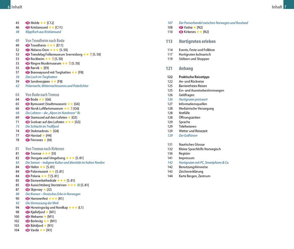 Beispielinhalt (Bild) Reise Know-How MeinTrip Hurtigruten