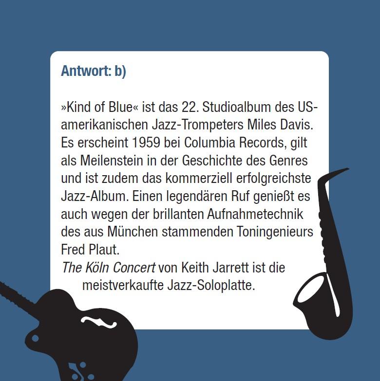 Beispielinhalt (Bild) Das Jazz & Blues Quiz