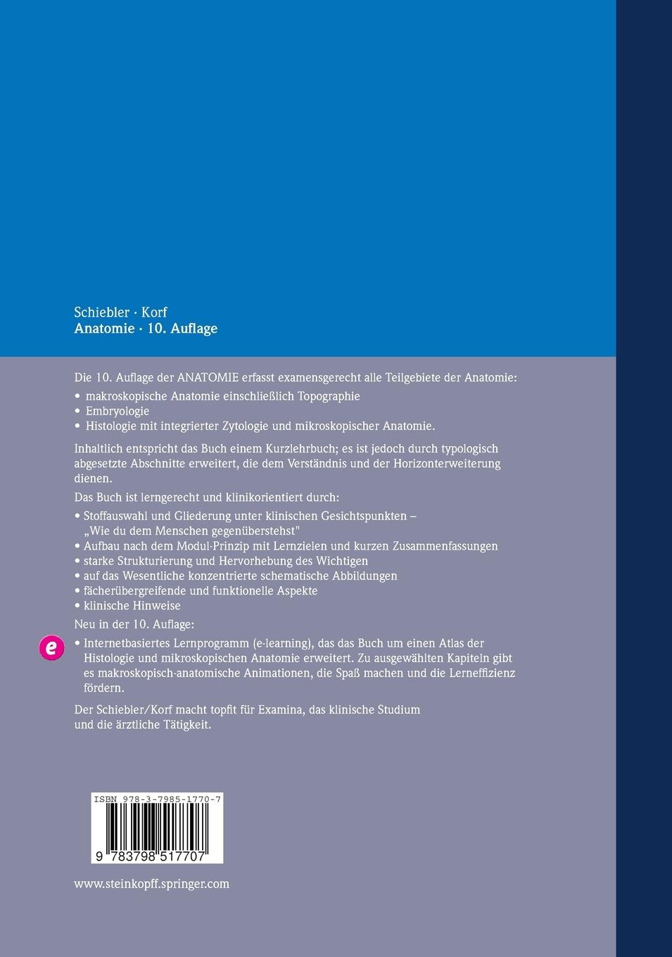 Rückseitencover Anatomie