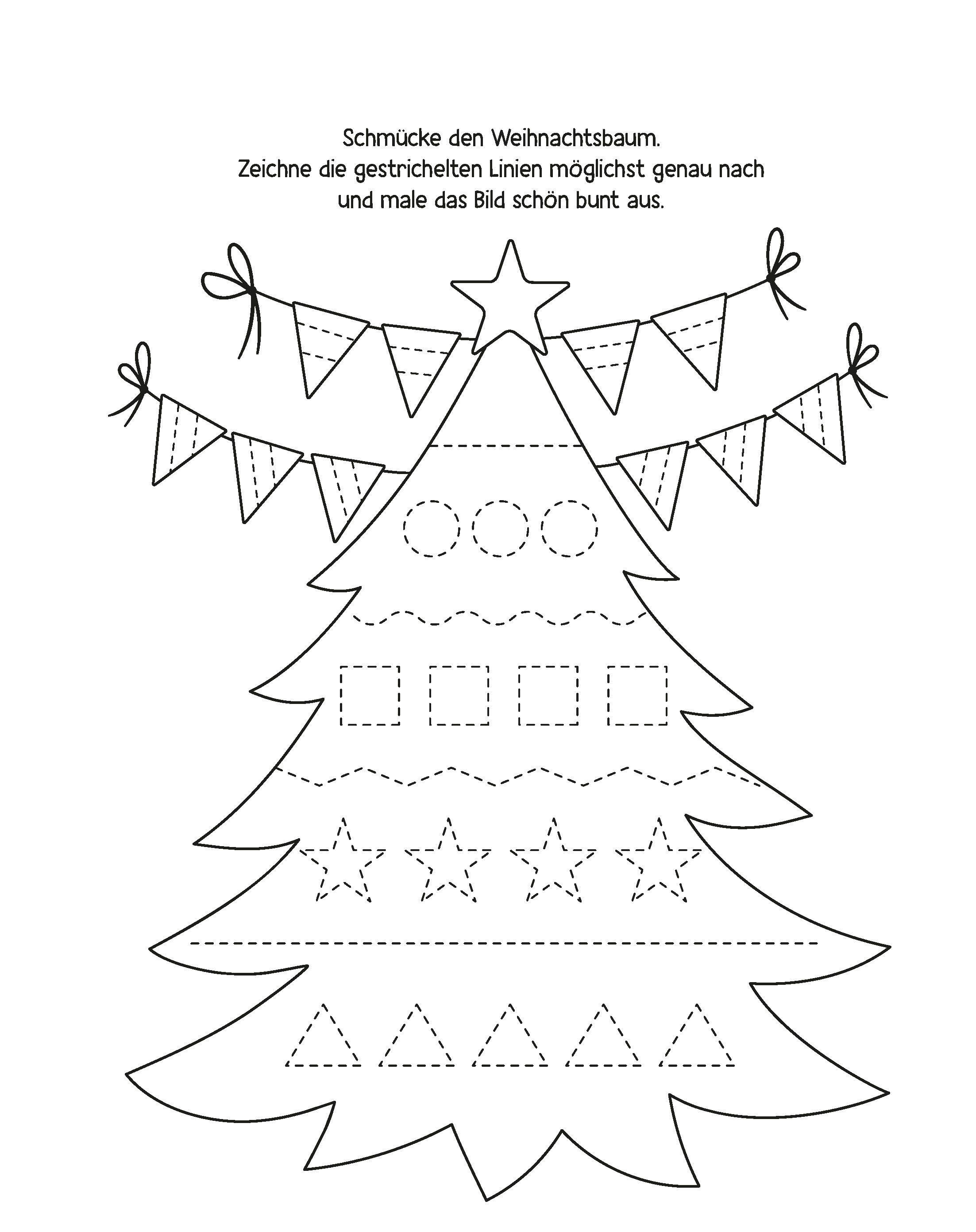 Beispielinhalt (Bild) Mein Rätsel-Mal-Spaß Weihnachten