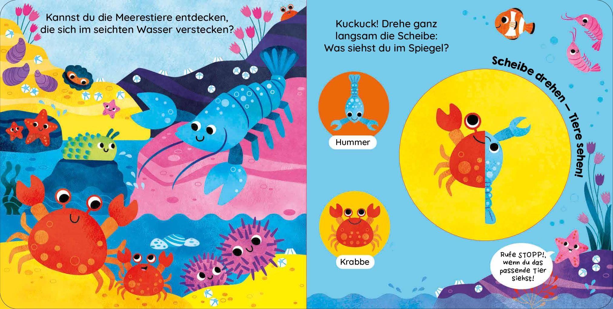 Beispielinhalt (Bild) Scheibe drehen - Tiere sehen! Ozean