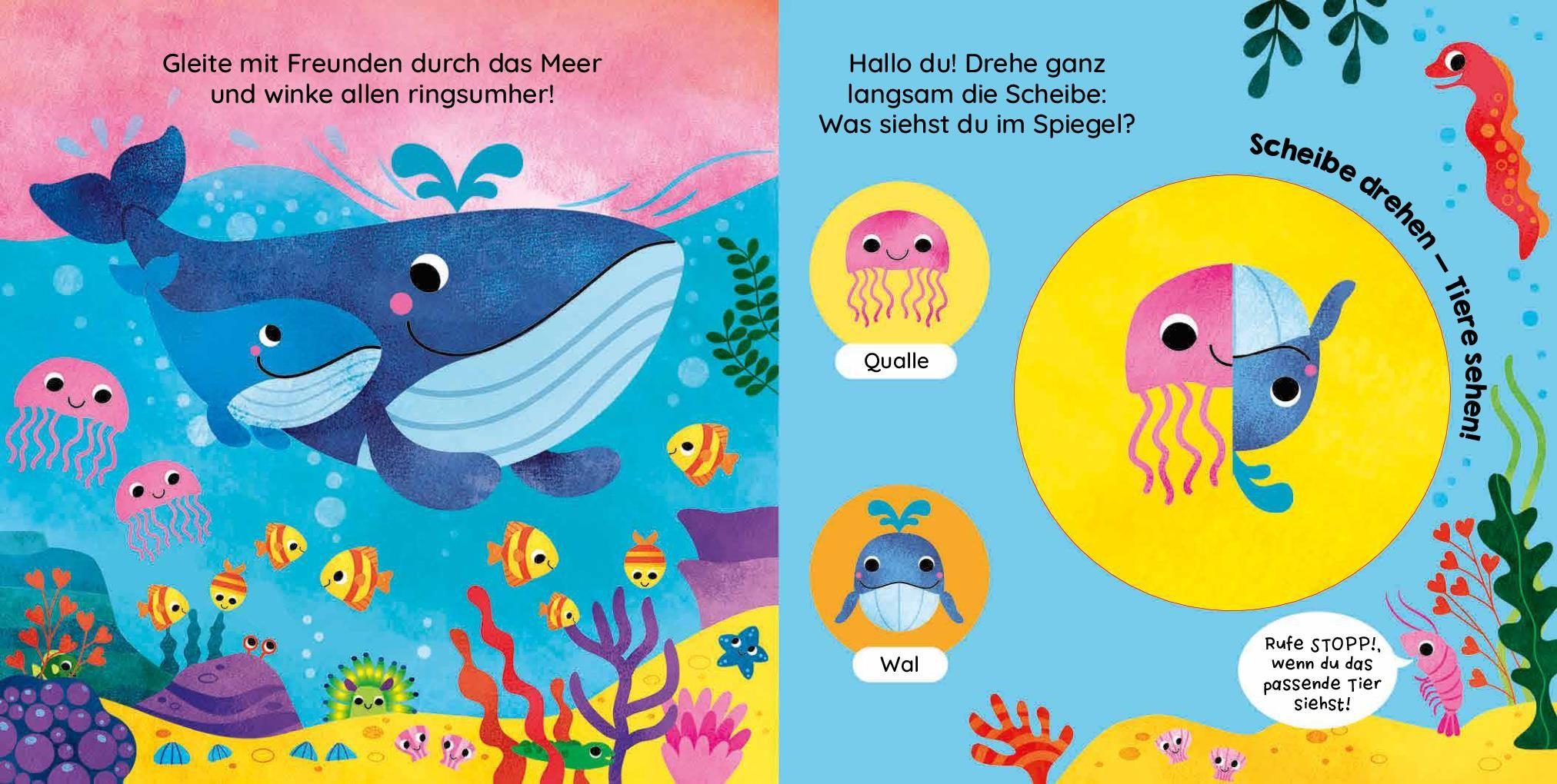 Beispielinhalt (Bild) Scheibe drehen - Tiere sehen! Ozean