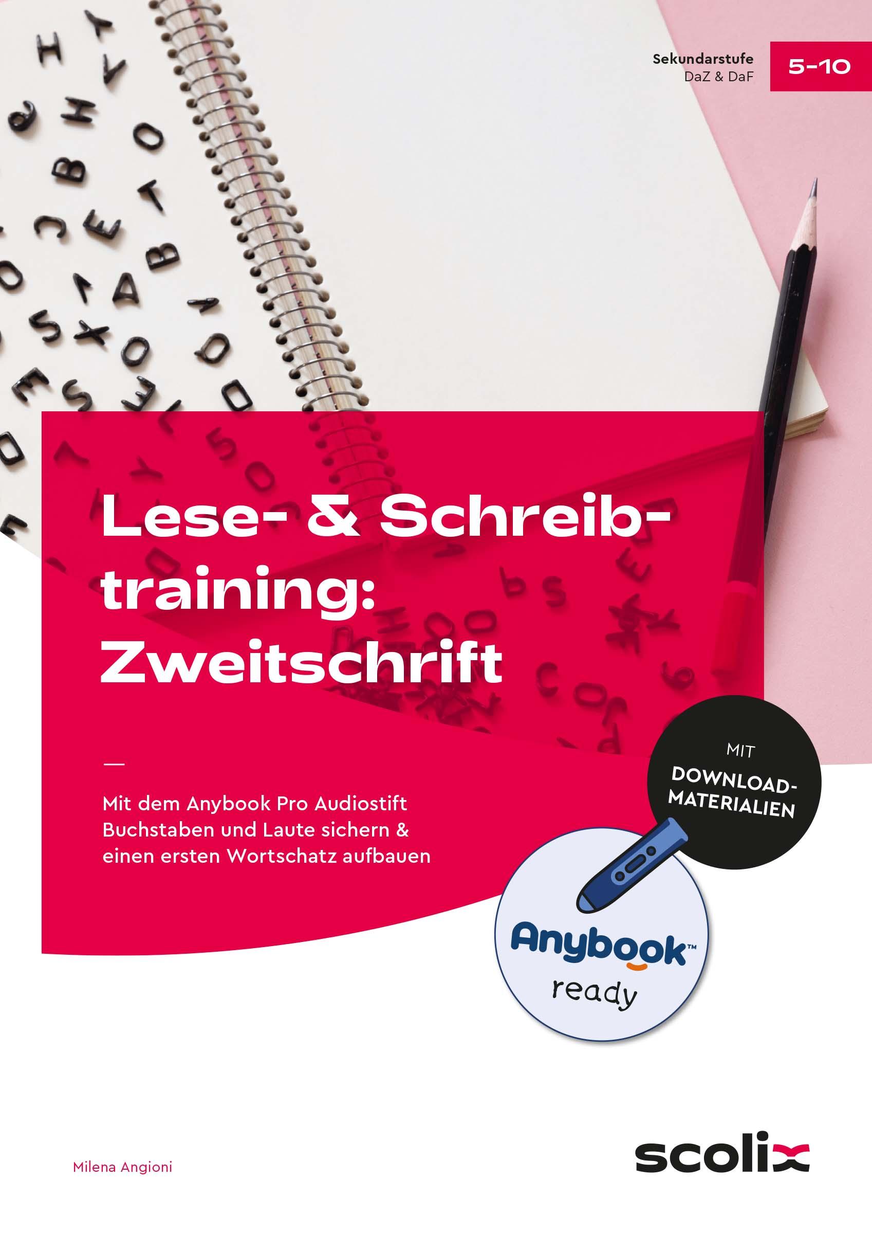 Vorderes Coverbild Lese- & Schreibtraining: Zweitschrift - Anybook