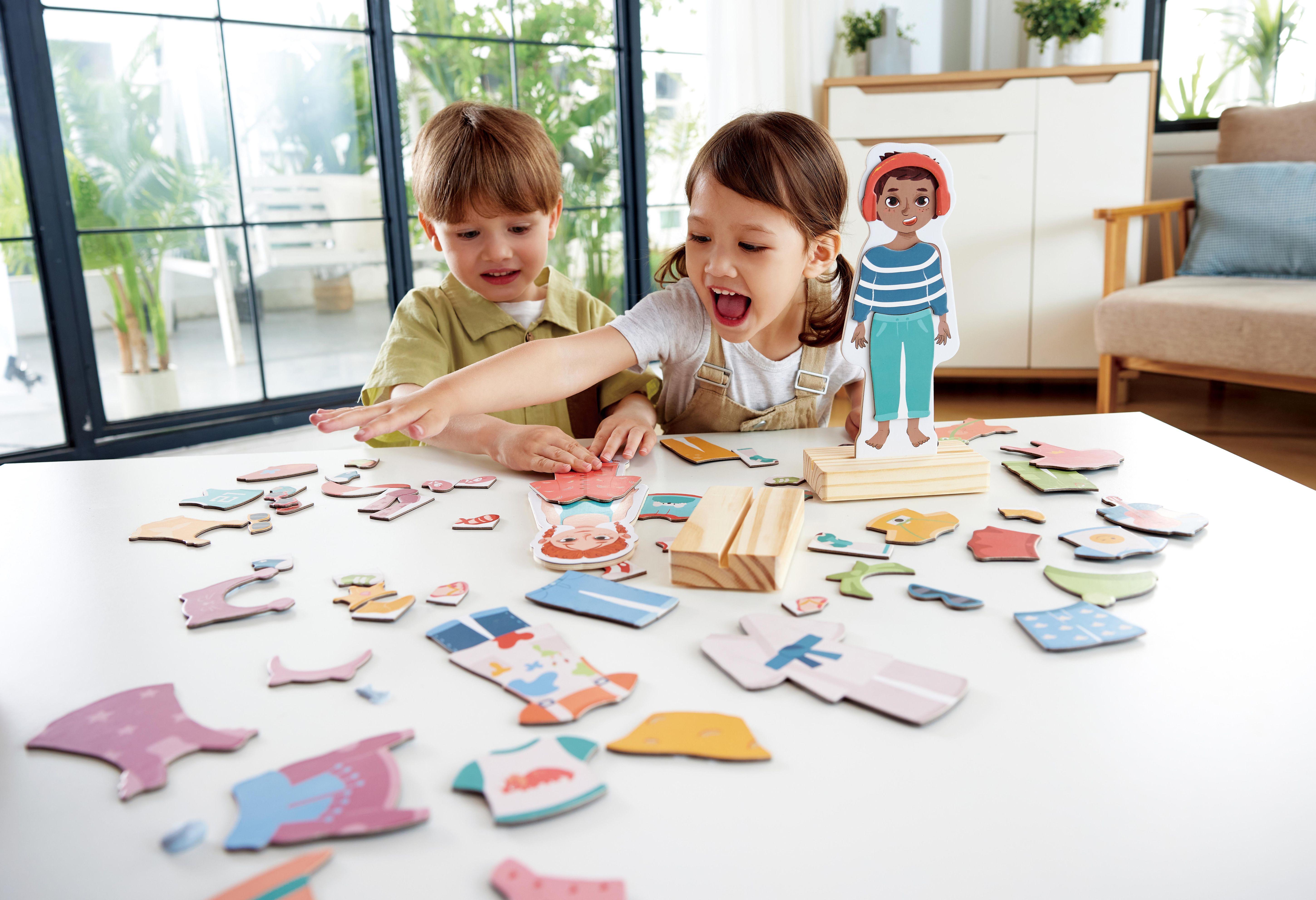 Beispielinhalt (Bild) Hape - Magnetisches Anzieh-Puzzle