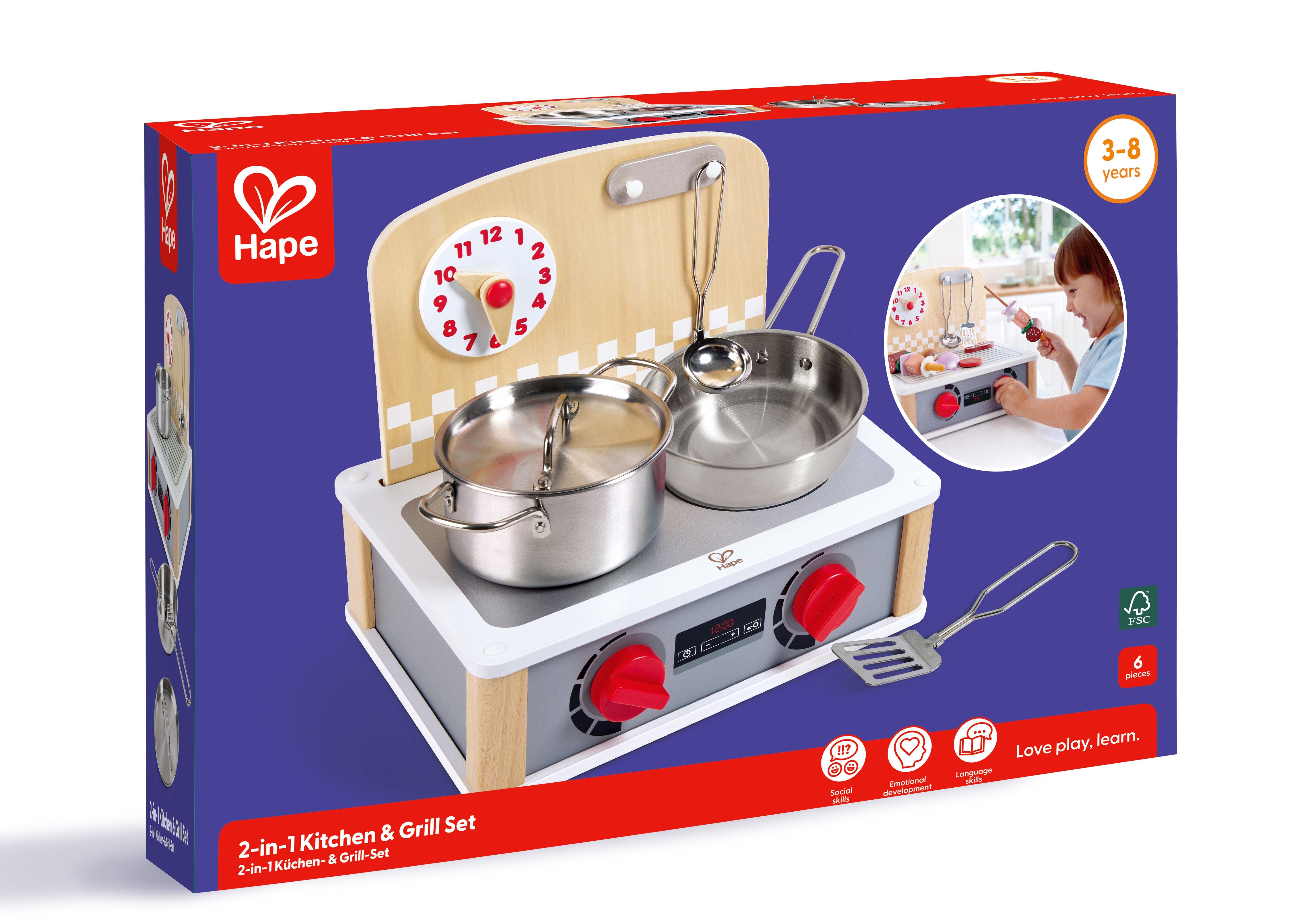 Vorderes Coverbild Hape - 2-in-1 Küchen- & Grill-Set