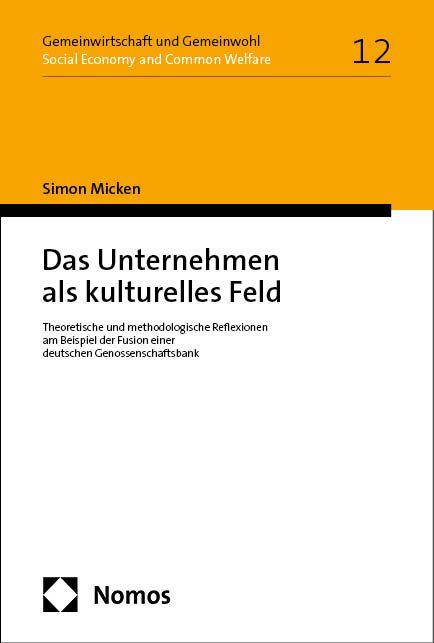 Vorderes Coverbild Das Unternehmen als kulturelles Feld