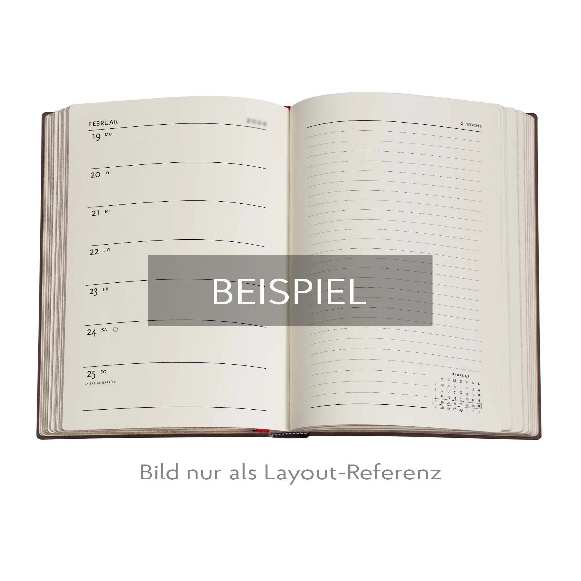 Beispielinhalt (Bild) 12-Monatskalender. 2026 Blühende Poesie Midi Verso