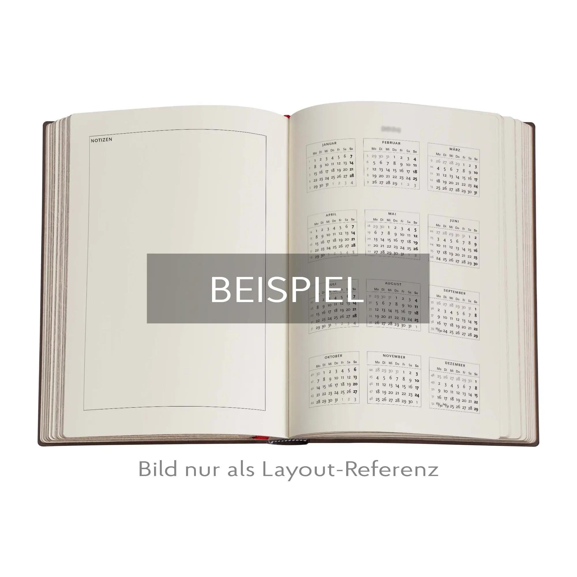 Beispielinhalt (Bild) 12-Monatskalender. 2026 Blühende Poesie Midi Verso