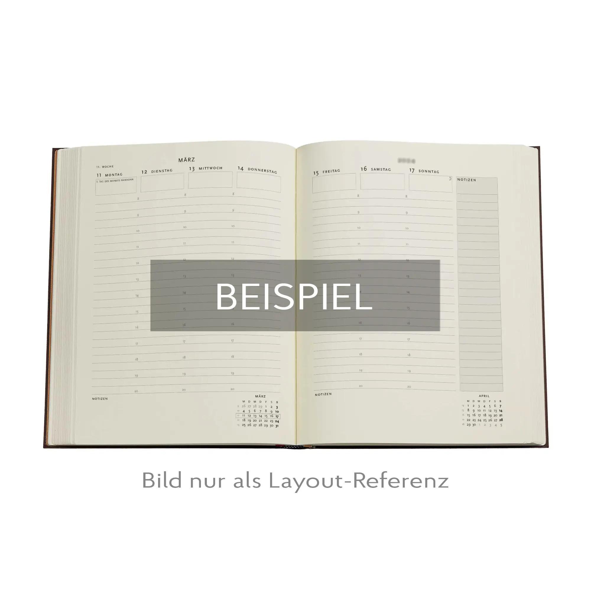 Beispielinhalt (Bild) 12-Monatskalender. 2026 Diamant Ultra Vertikal