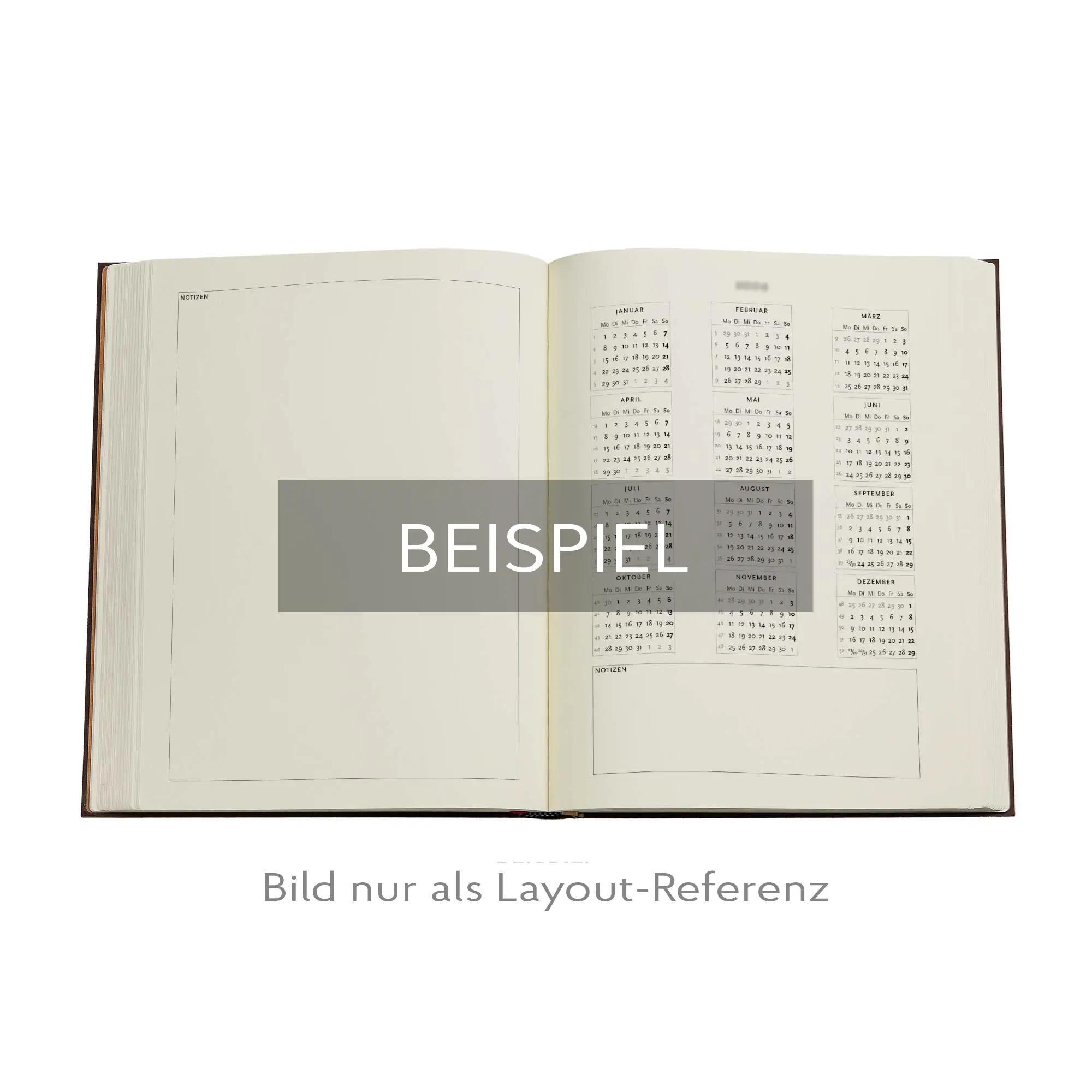 Beispielinhalt (Bild) 12-Monatskalender. 2026 Diamant Ultra Vertikal