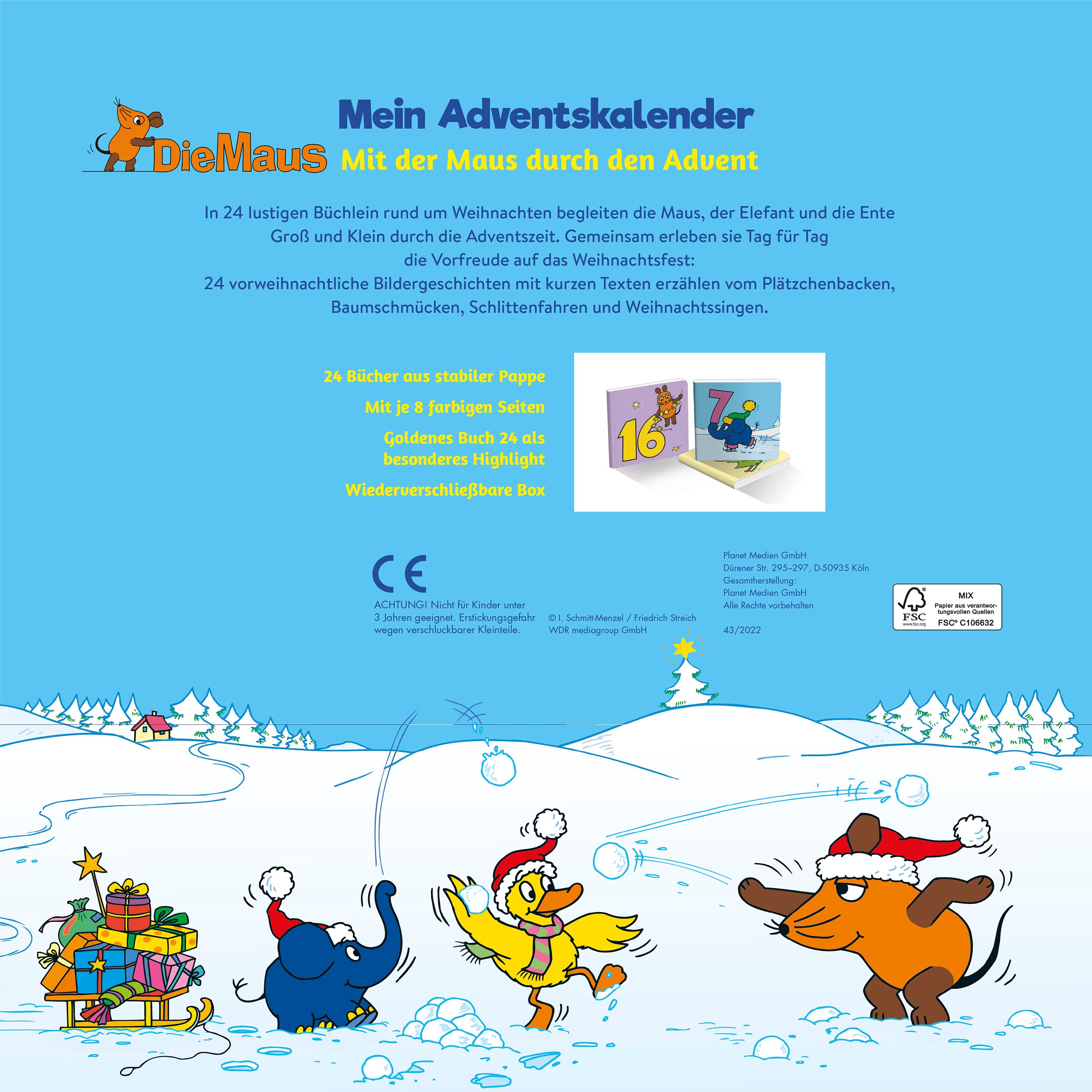 Rückseitencover Die Maus Mein Adventskalender