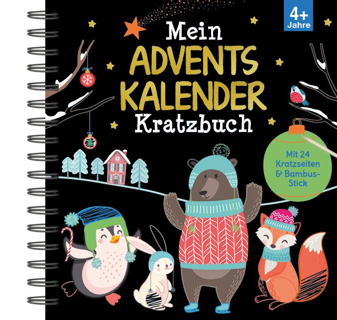 Vorderes Coverbild Mein Adventskalender-Kratzbuch