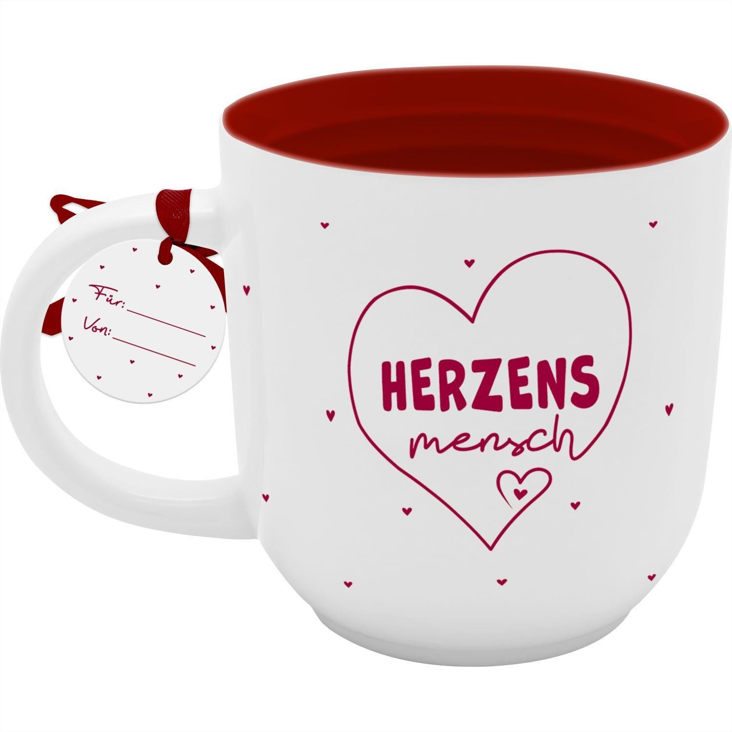 Beispielinhalt (Bild) Tasse "Herzensmensch"