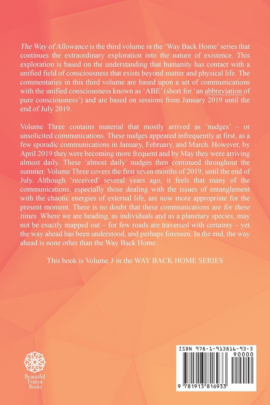 Rückseitencover THE WAY OF ALLOWANCE