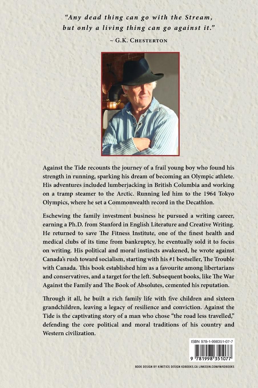 Rückseitencover AGAINST THE TIDE - My Memoir