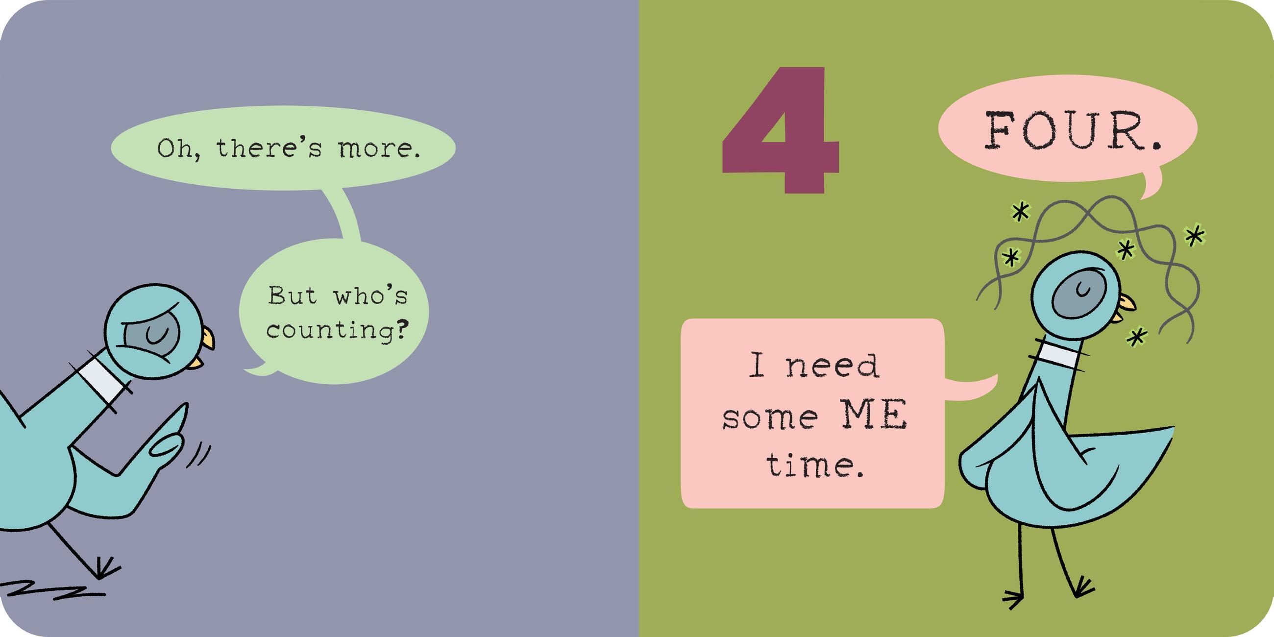 Beispielinhalt (Bild) The Pigeon Won't Count to 10!