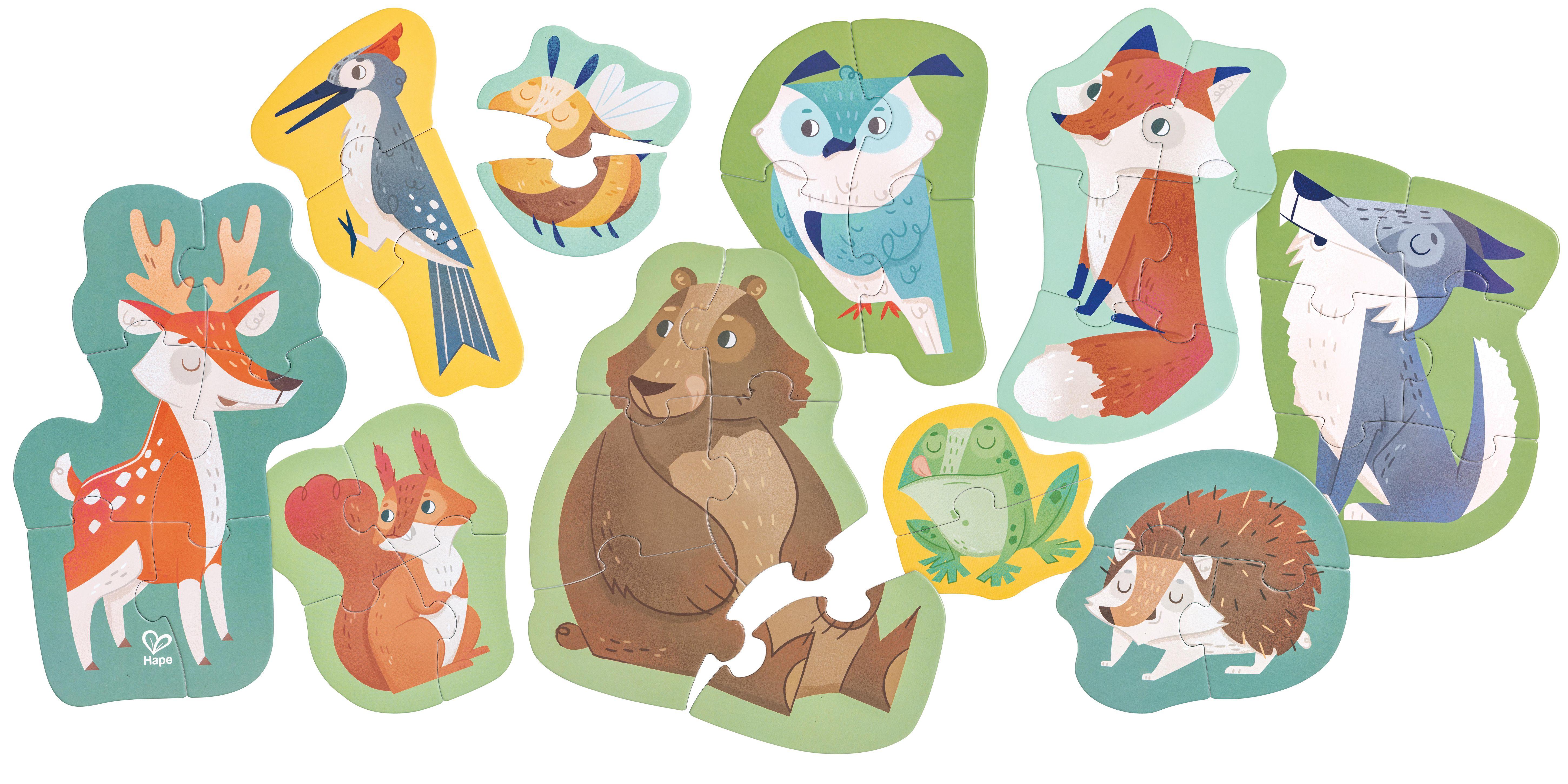 Beispielinhalt (Bild) Hape - Waldfreunde-Puzzle