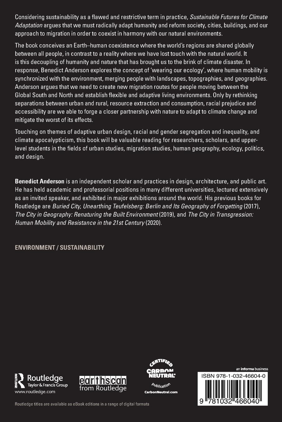 Rückseitencover Sustainable Futures for Climate Adaptation