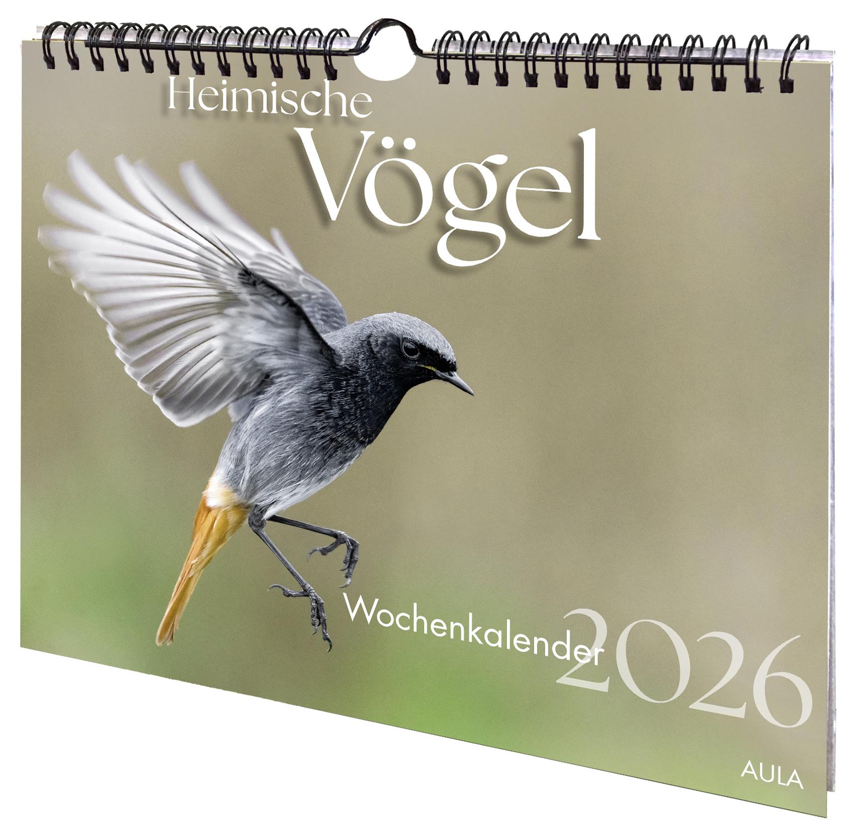 Vorderes Coverbild Heimische Vögel 2026 - Wochenkalender