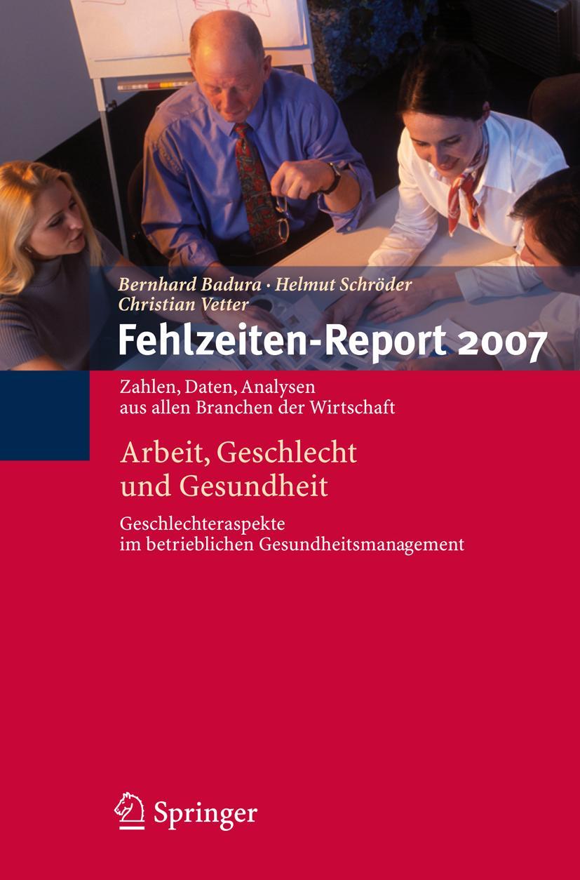 Vorderes Coverbild Fehlzeiten-Report 2007