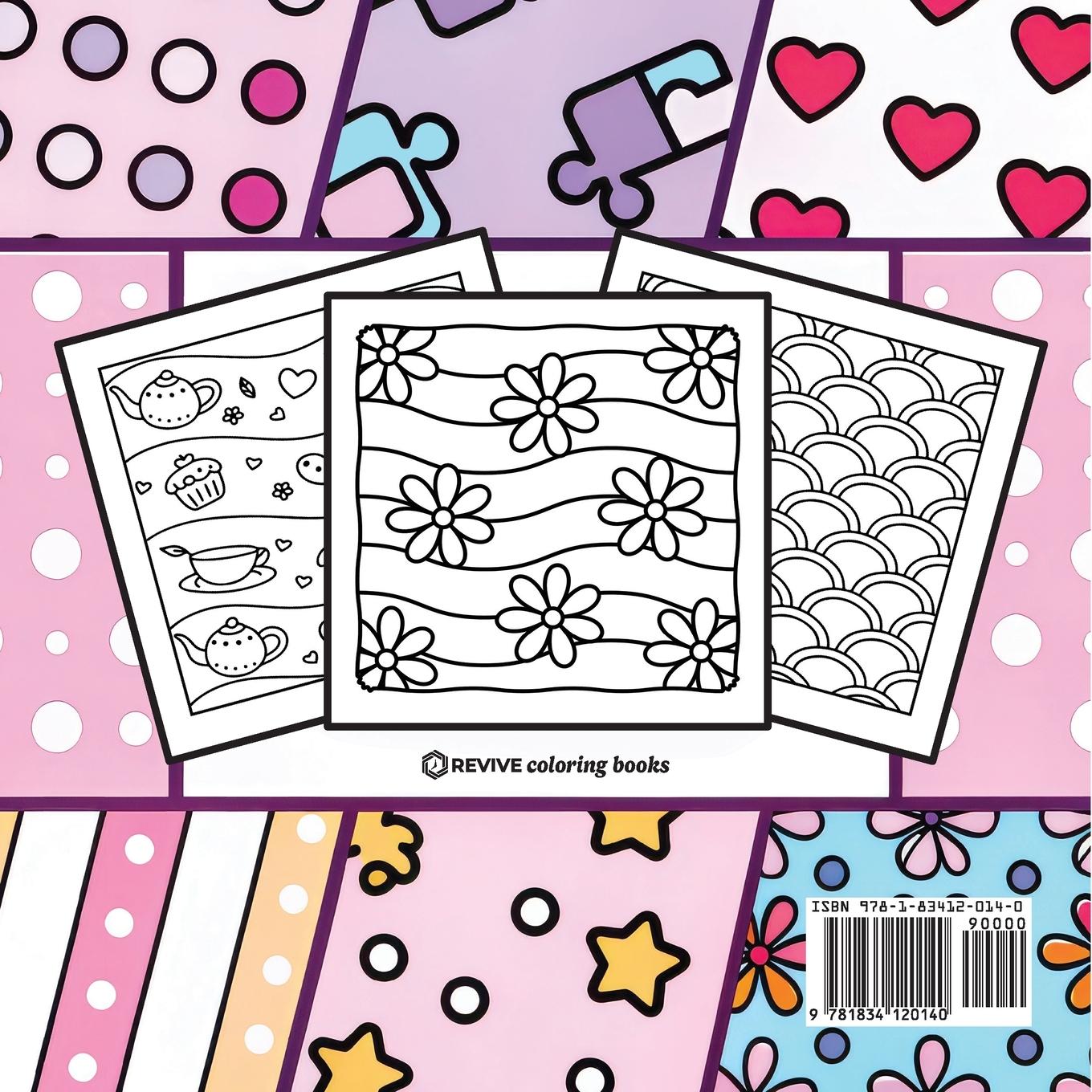 Rückseitencover Bold & Easy Comfy Patterns Coloring Book