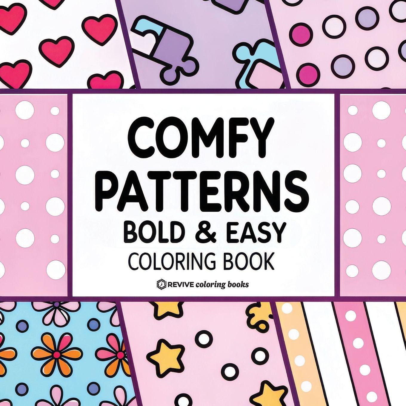 Vorderes Coverbild Bold & Easy Comfy Patterns Coloring Book