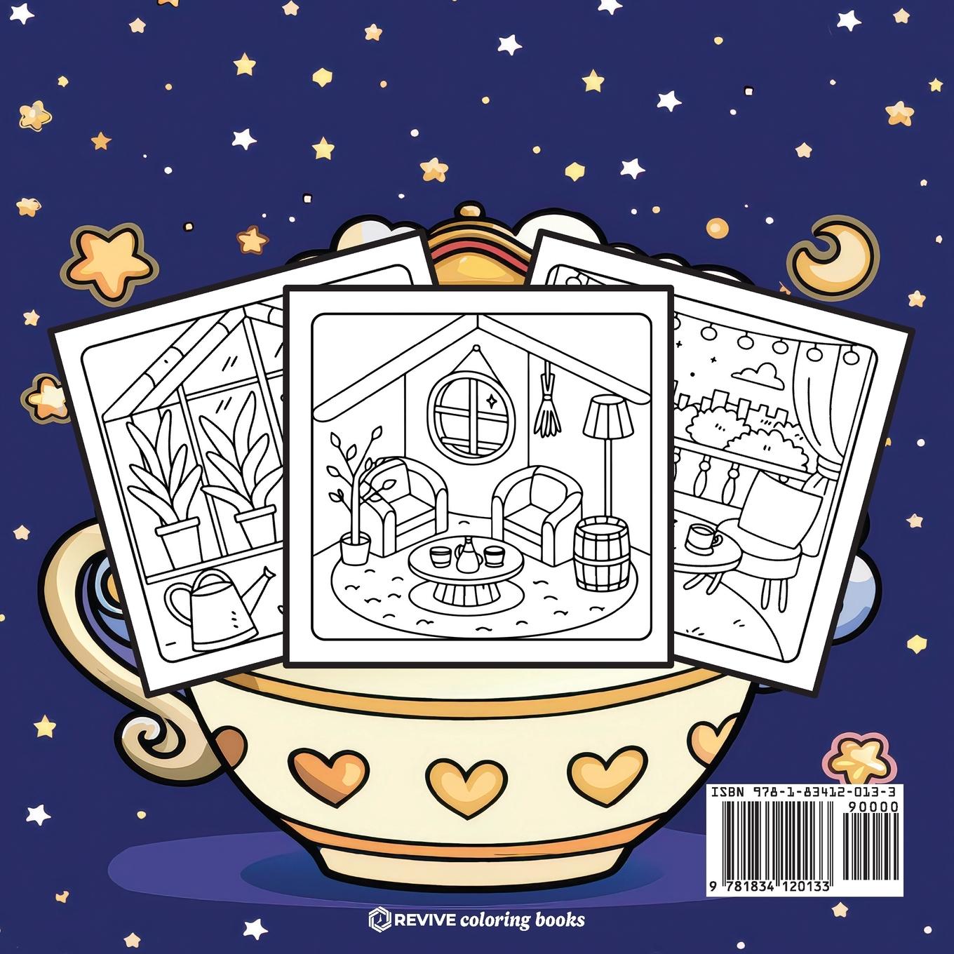 Rückseitencover Bold & Easy Cozy Spaces Coloring Book