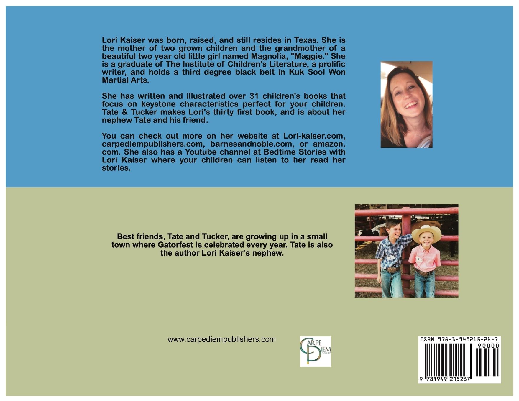 Rückseitencover Tate & Tucker Save Gatorfest Coloring Book