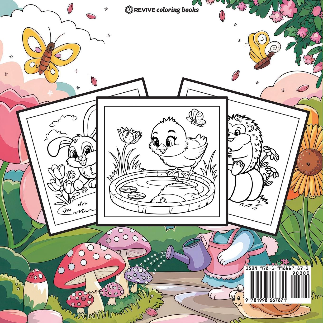 Rückseitencover Bold & Easy Little Garden Coloring Book