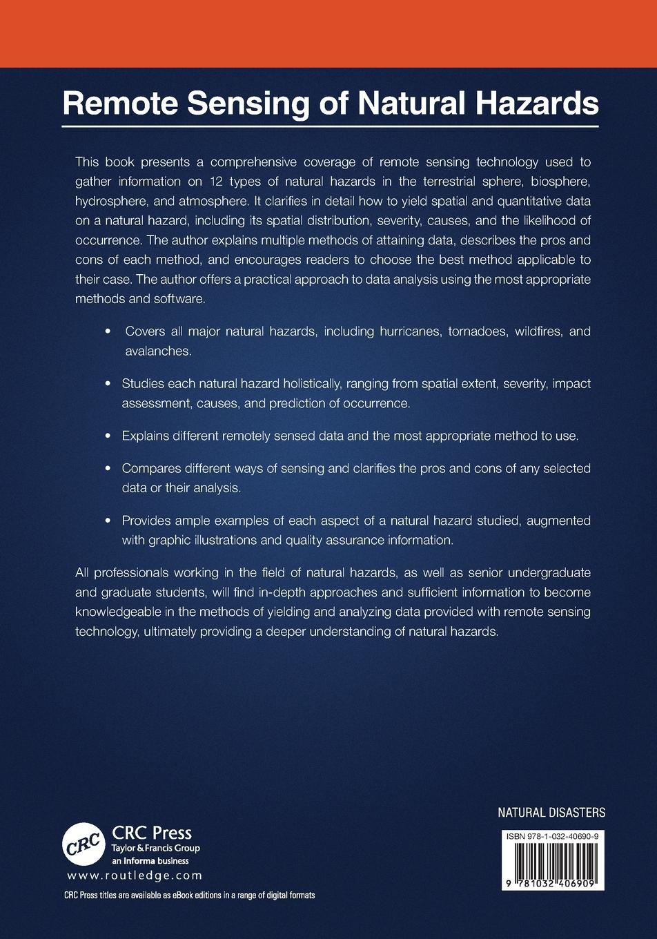 Rückseitencover Remote Sensing of Natural Hazards
