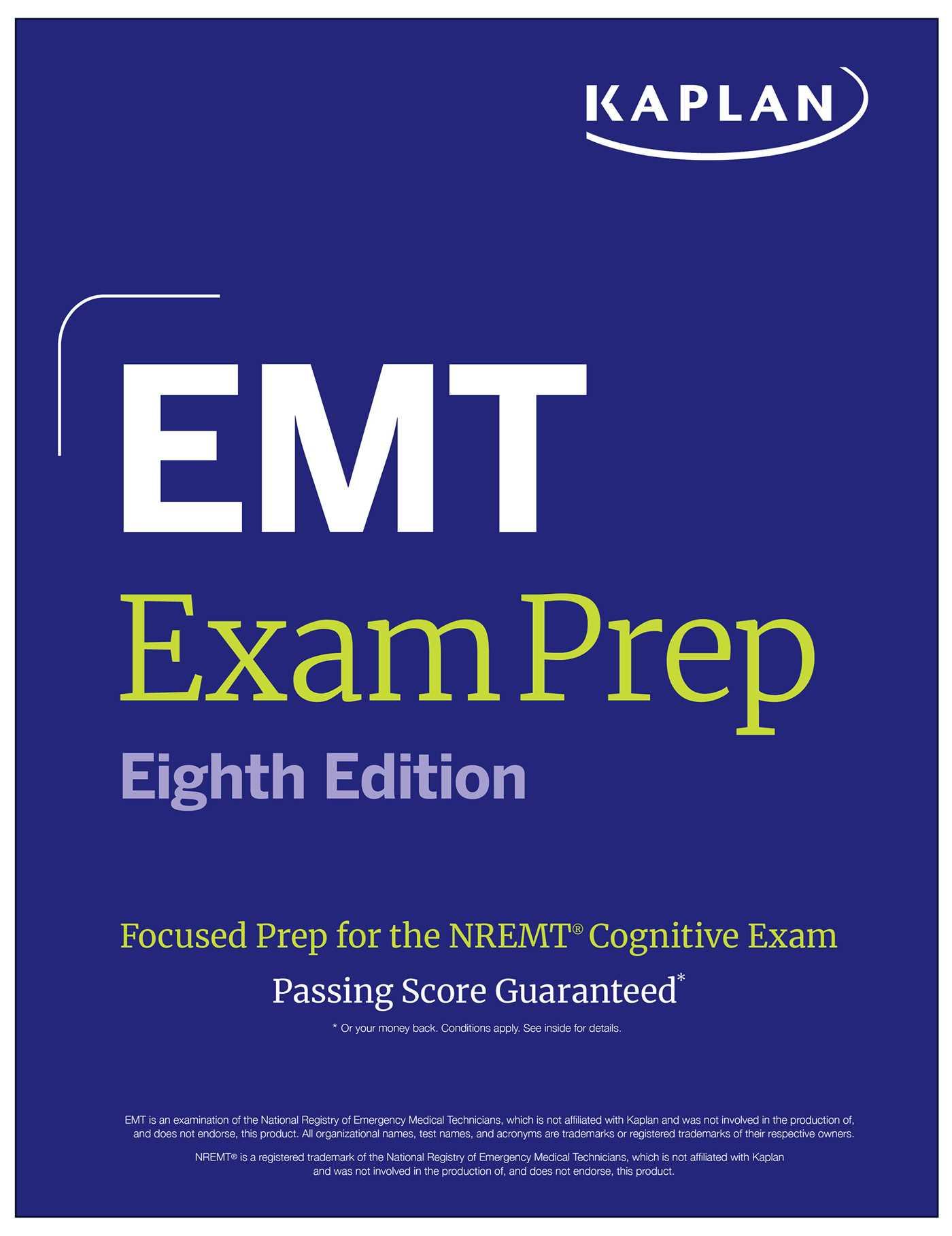 Vorderes Coverbild EMT Exam Prep, Eighth Edition: Focused Prep for the Nremt Cognitive Exam + One Full Length Practice Test
