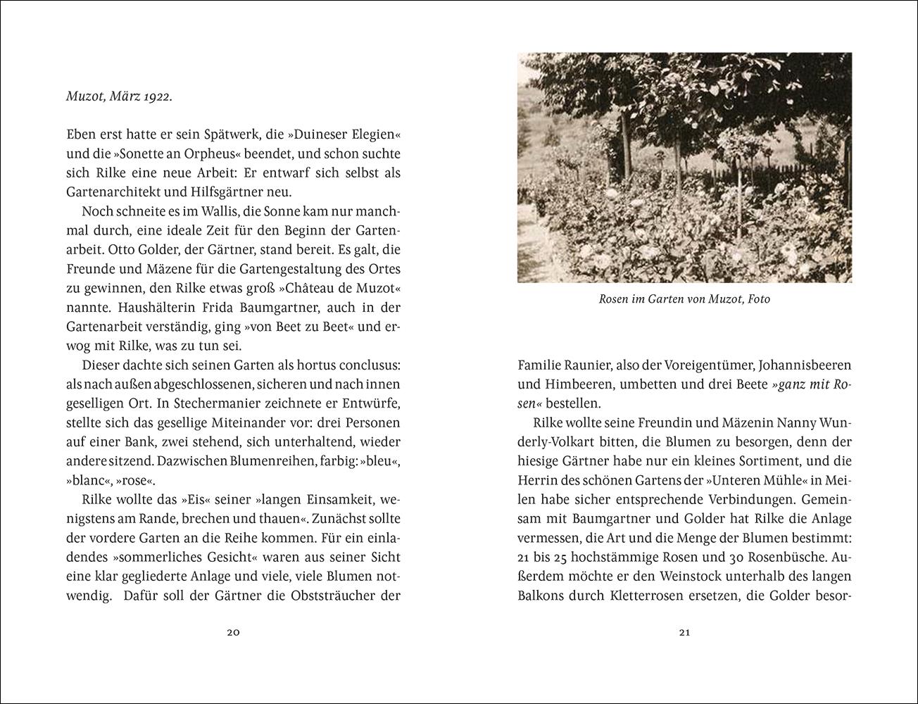Beispielinhalt (Bild) Rilke als Gärtner
