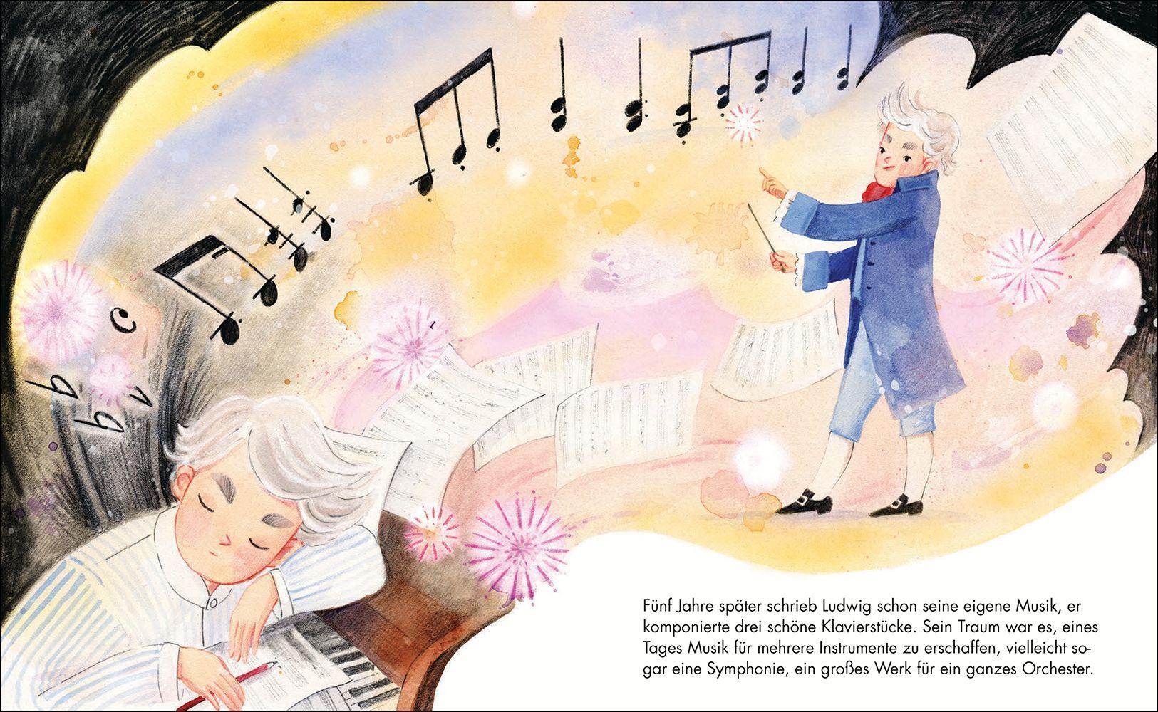 Beispielinhalt (Bild) Little People, Big Dreams - Ludwig van Beethoven