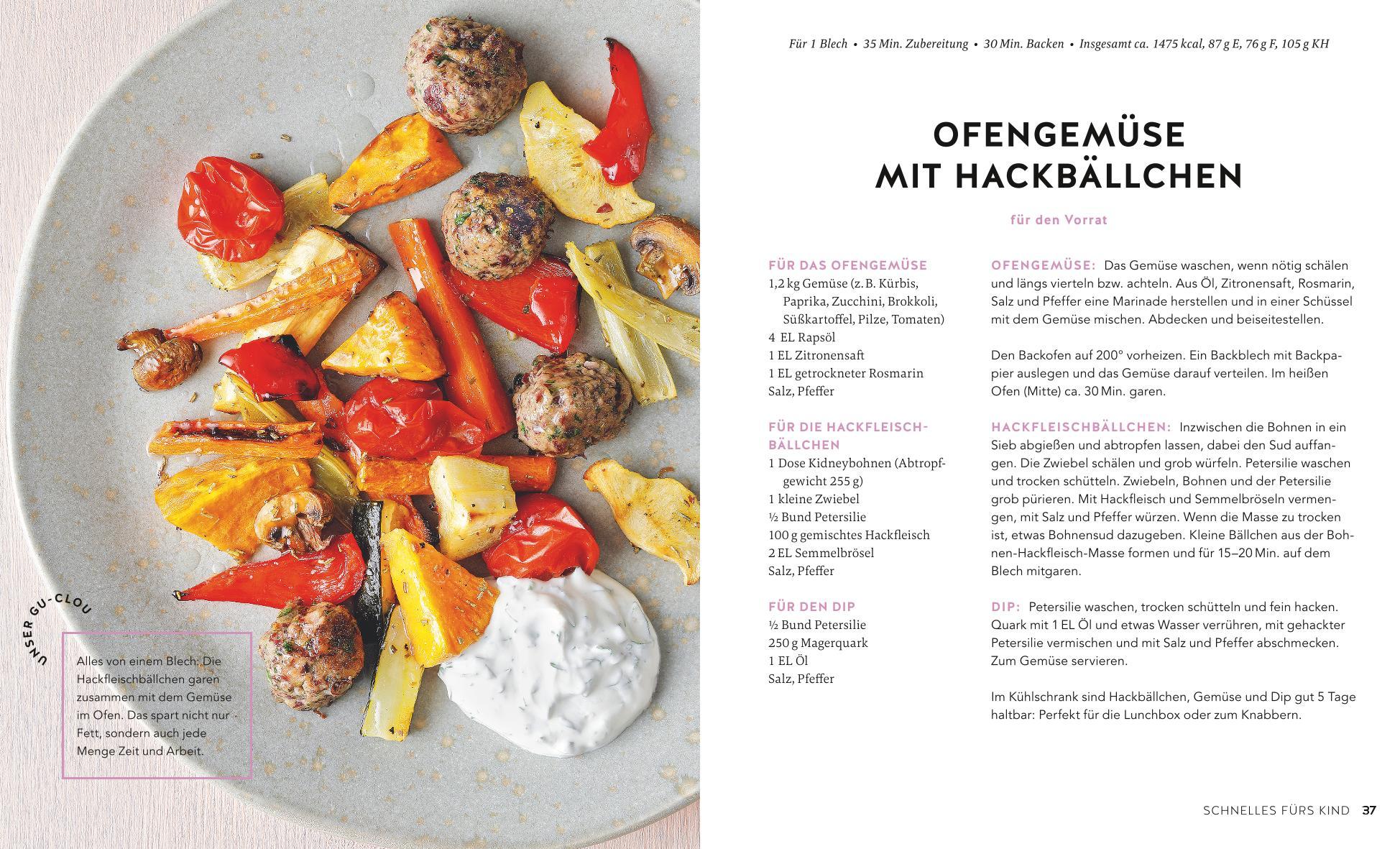 Beispielinhalt (Bild) Kochen für Kleinkinder