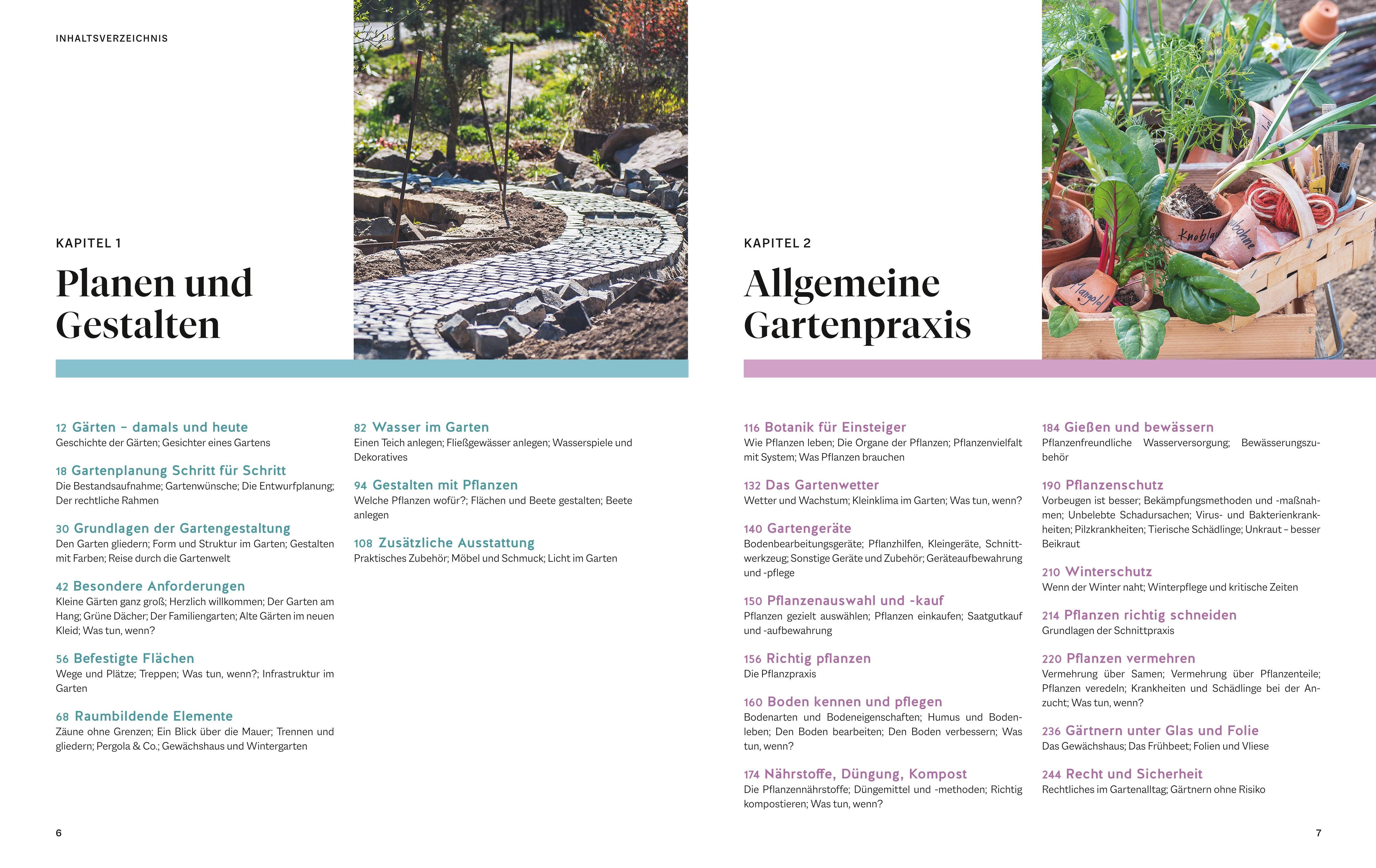 Beispielinhalt (Bild) Das große Praxishandbuch Garten