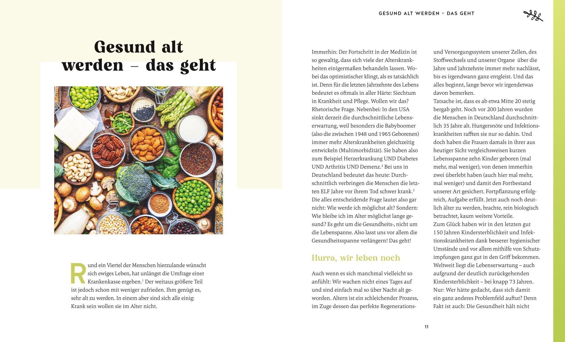 Beispielinhalt (Bild) Verjüngung - Der Ernährungsplan