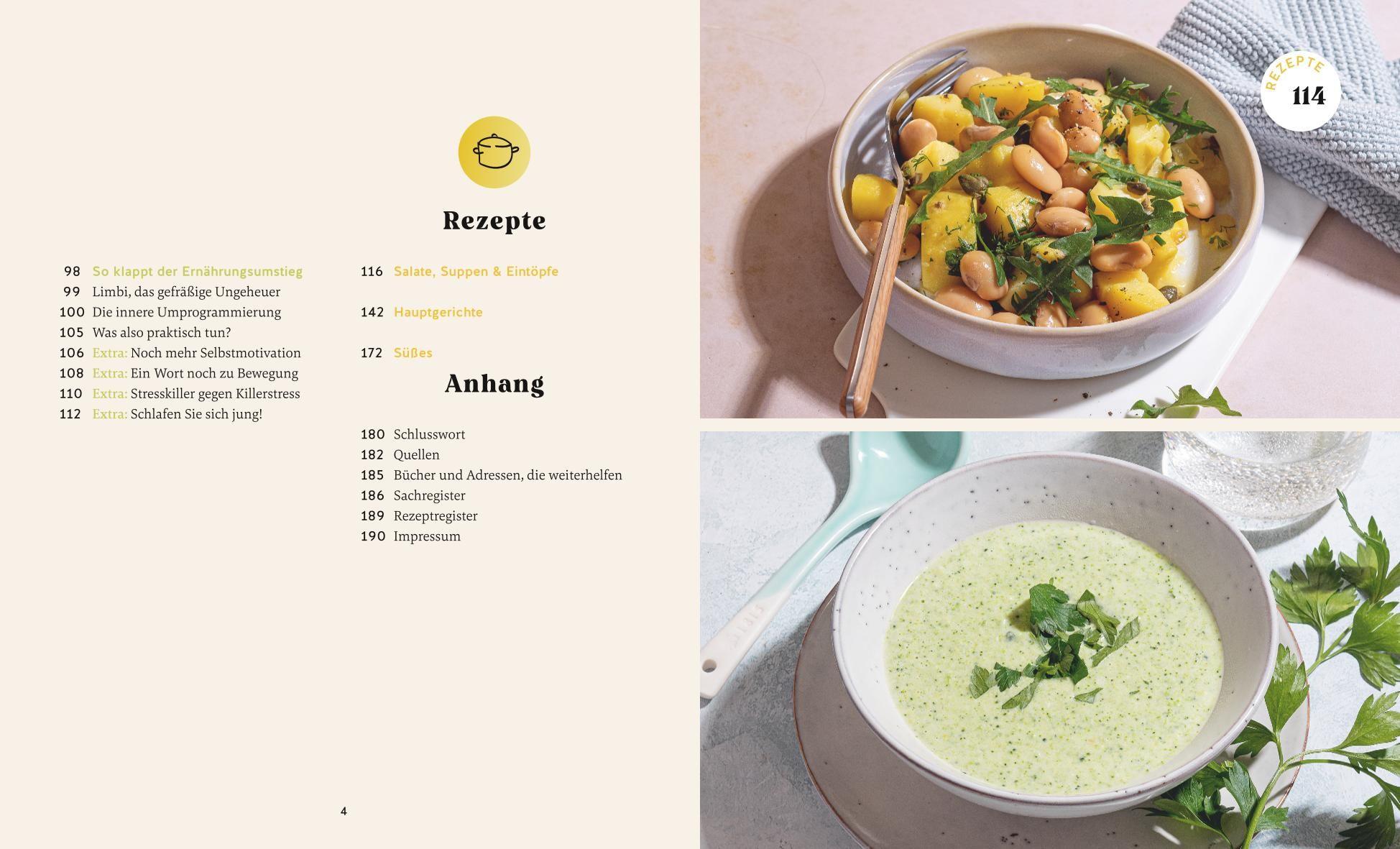 Beispielinhalt (Bild) Verjüngung - Der Ernährungsplan