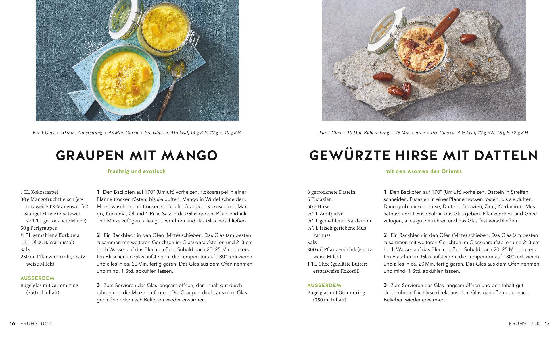 Beispielinhalt (Bild) Kochen im Einmachglas