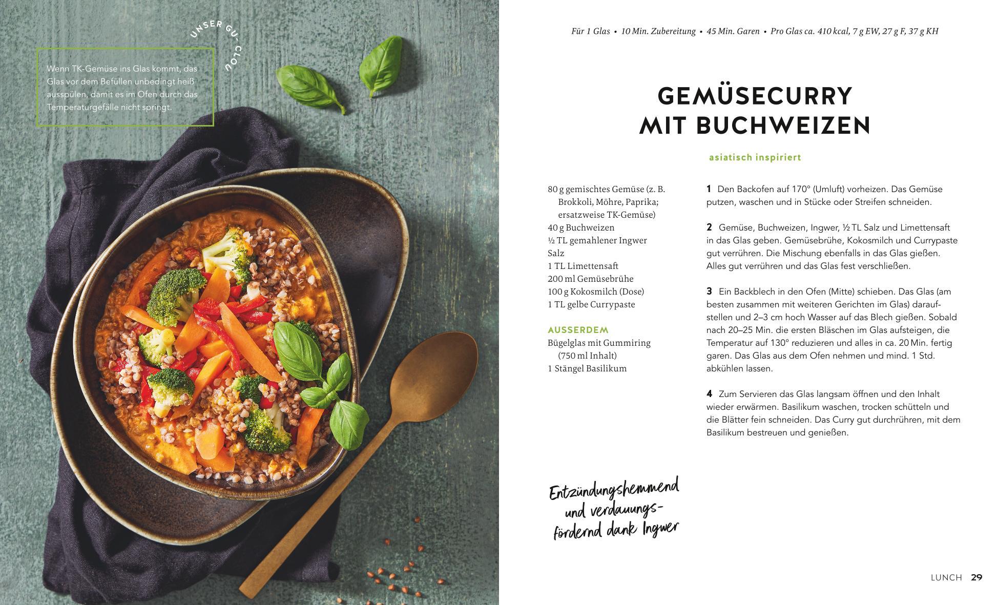 Beispielinhalt (Bild) Kochen im Einmachglas