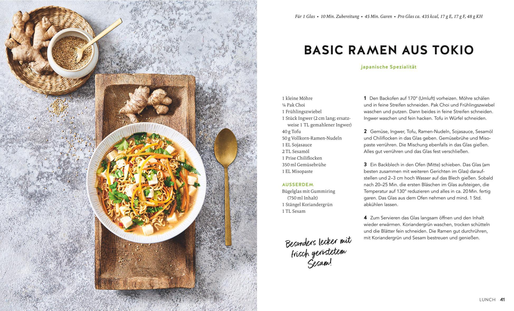 Beispielinhalt (Bild) Kochen im Einmachglas