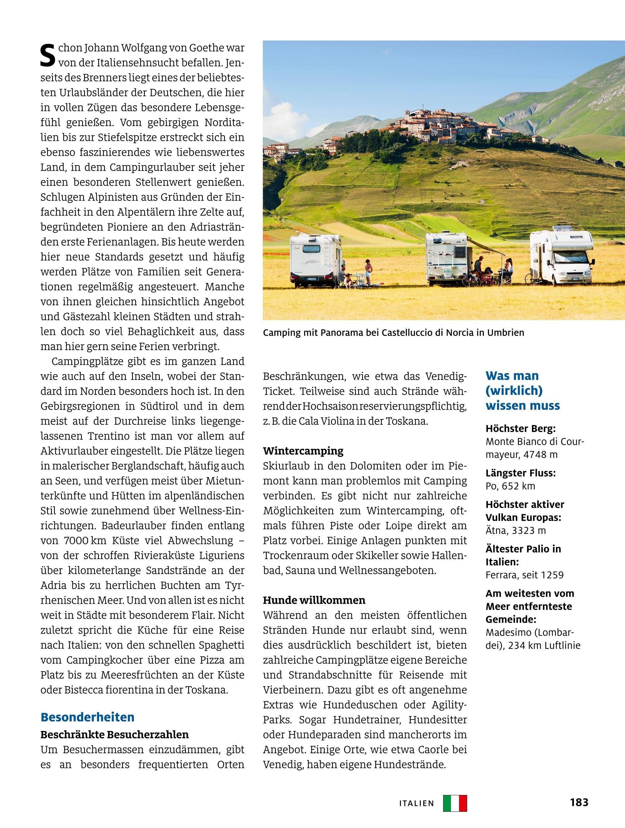 Beispielinhalt (Bild) ADAC Campingführer Südeuropa 2026