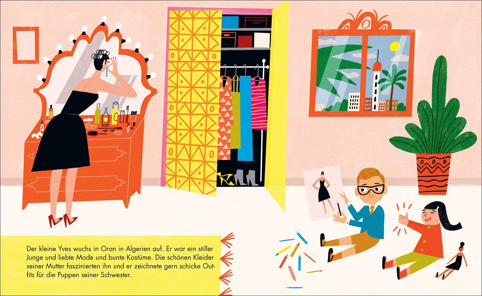 Beispielinhalt (Bild) Little People, Big Dreams - Yves Saint Laurent